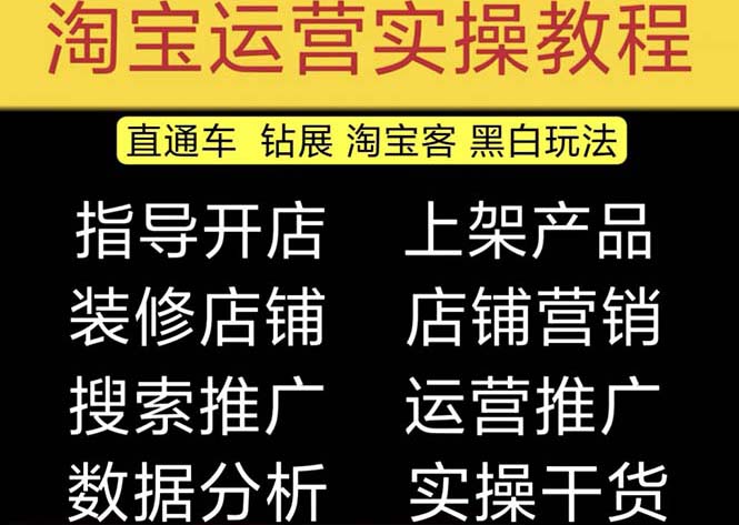 2023淘宝开店教程0基础到高级全套视频网店电商运营培训教学课程（2月更新）-创业项目网