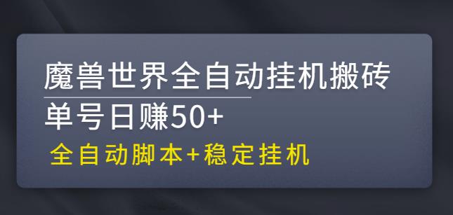 【稳定挂机】魔兽世界全自动挂机搬砖项目，单号日赚50+【全自动脚本】-创业项目网