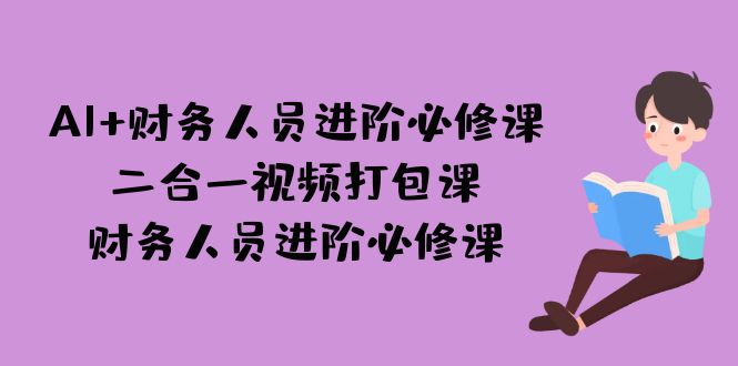 AI + 财务人员进阶必修课二合一视频打包课，财务人员进阶必修课-创业项目网