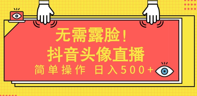 无需露脸，Ai头像直播项目，简单操作日入500+-创业项目网