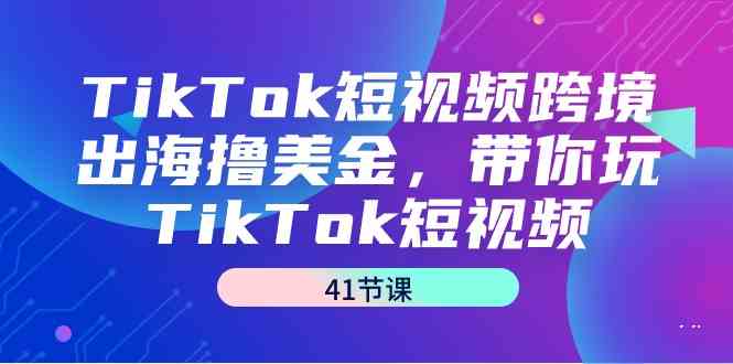 （9155期）TikTok短视频跨境出海撸美金，带你玩TikTok短视频（41节课）-创业项目网