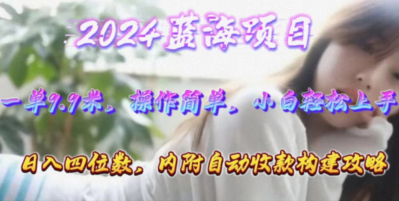 （10204期）年轻群体的蓝海市场，1单9.9元，操作简单，小白轻松上手，日入四位数-创业项目网