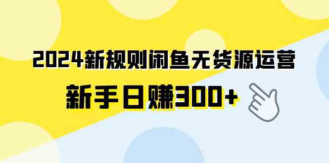 （9522期）2024新规则闲鱼无货源运营新手日赚300+-创业项目网