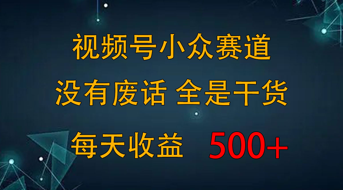 2024视频号新手攻略，今日话题赛道带你日赚300+-创业项目网