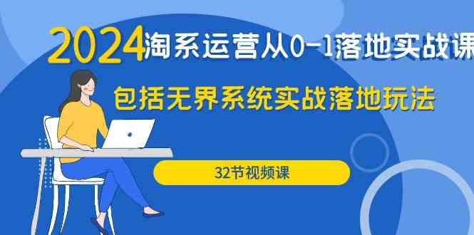 （9919期）2024·淘系运营从0-1落地实战课：包括无界系统实战落地玩法（32节）-创业项目网