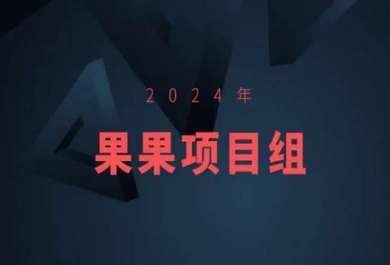 2024年果果项目组项目合集-果果最新项目-创业项目网