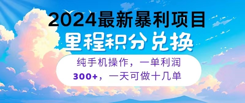 2024最新项目，冷门暴利，一单利润300+，每天可批量操作十几单-创业项目网