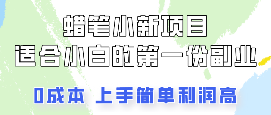 蜡笔小新项目拆解，0投入，0成本，小白一个月也能多赚3000+-创业项目网