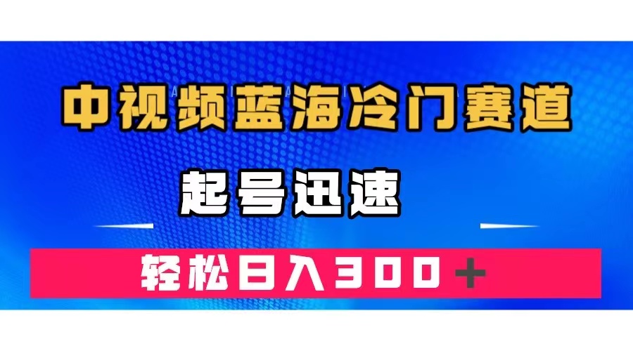 中视频蓝海冷门赛道，韩国视频奇闻解说，起号迅速，日入300＋-创业项目网