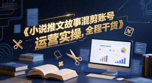 小说推文故事混剪账号运营实操，全程干货-创业项目网
