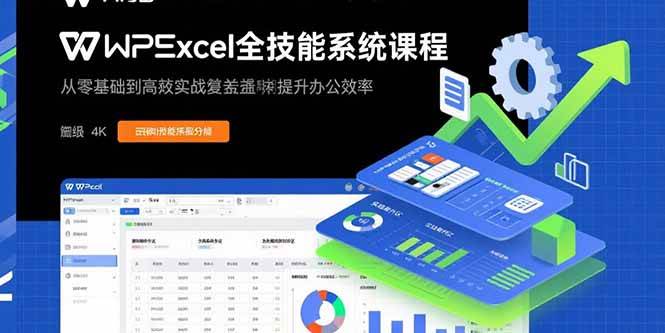 （15873期）WPS Excel全技能系统课程：从零基础到高阶实战全覆盖，全面提升办公效率-创业项目网