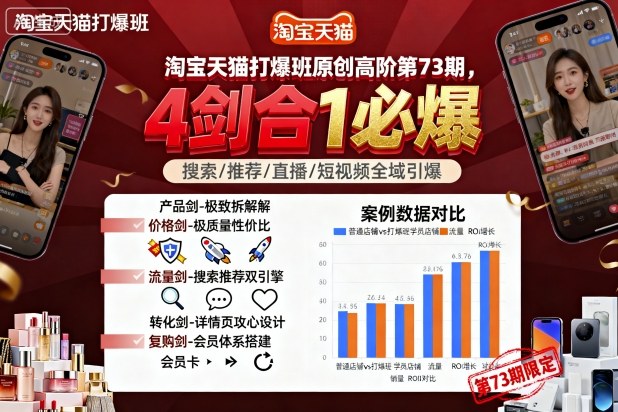 淘宝天猫打爆班原创高阶第73期，4剑合1必爆-创业项目网