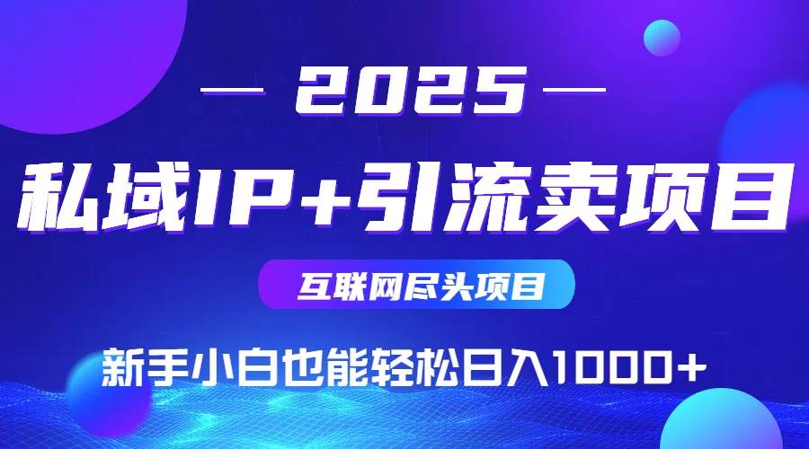 （15531期）2025网创尽头项目，私域IP+引流，新手小白也能在家日入1000+-创业项目网