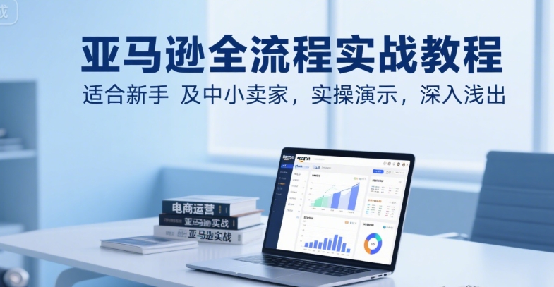 亚马逊全流程实战教程，适合新手及中小卖家，实操演示，深入浅出-创业项目网