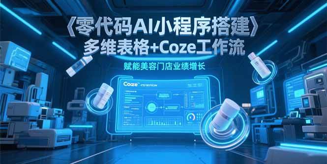 （15239期）零代码AI小程序搭建，多维表格+Coze工作流，赋能美容门店业绩增长-创业项目网