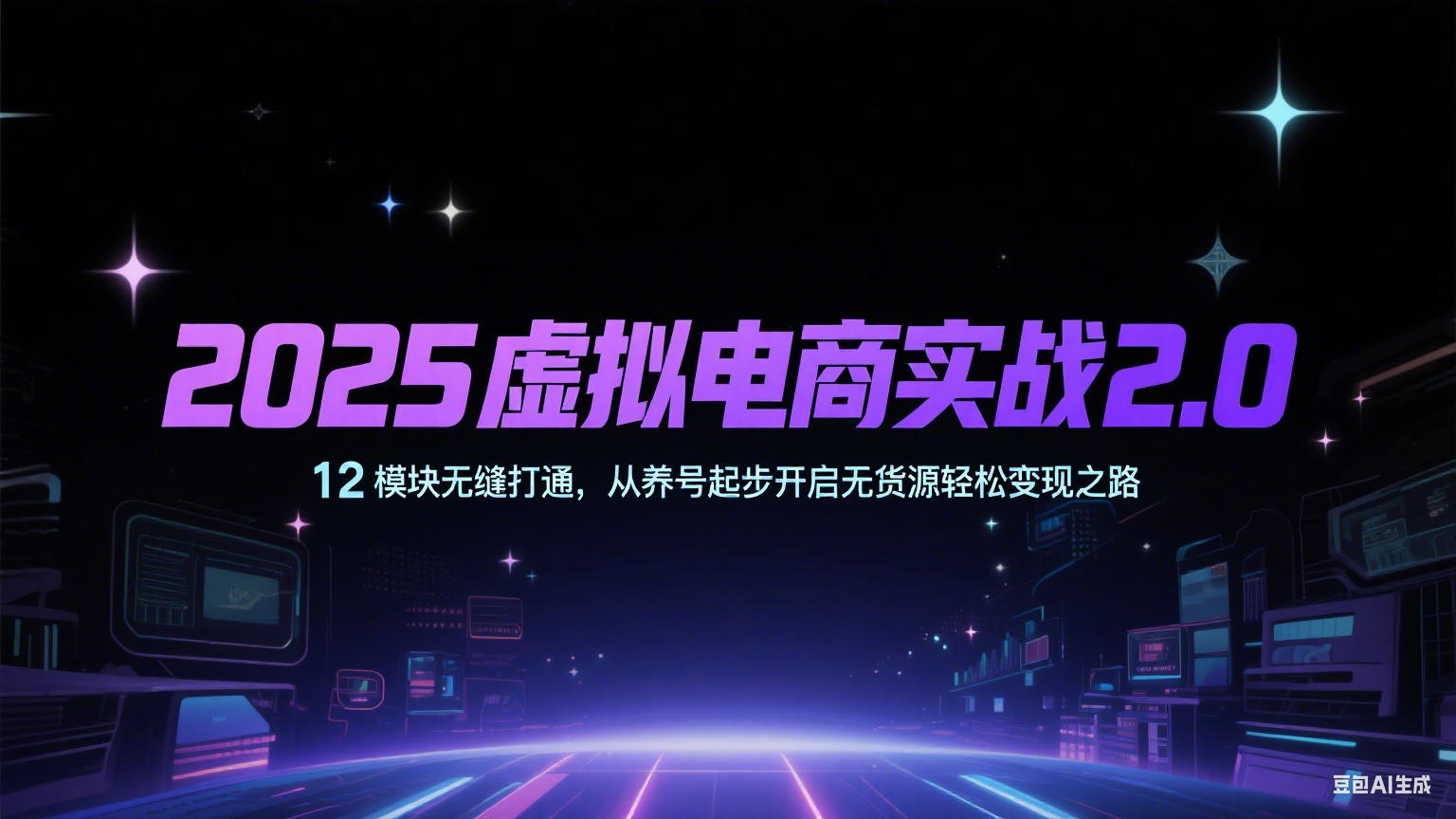 2025虚拟电商实战2.0，12模块无缝打通，从养号起步开启无货源轻松变现之路-创业项目网