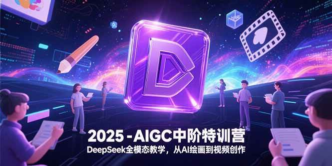 （15224期）2025-AIGC中阶特训营，DeepSeek全模态教学，从AI绘画到视频创作-创业项目网