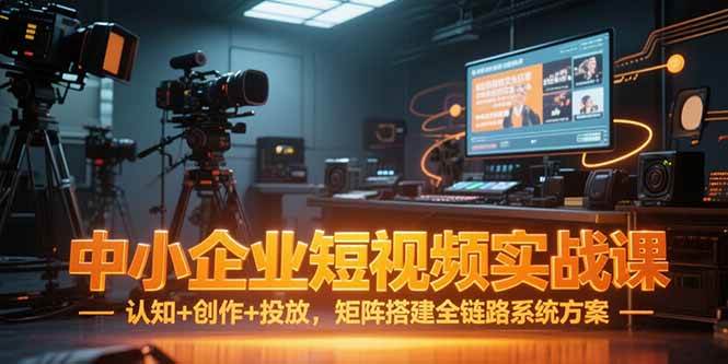 （15249期）中小企业短视频实战课，认知+创作+投放，矩阵搭建全链路系统方案-创业项目网