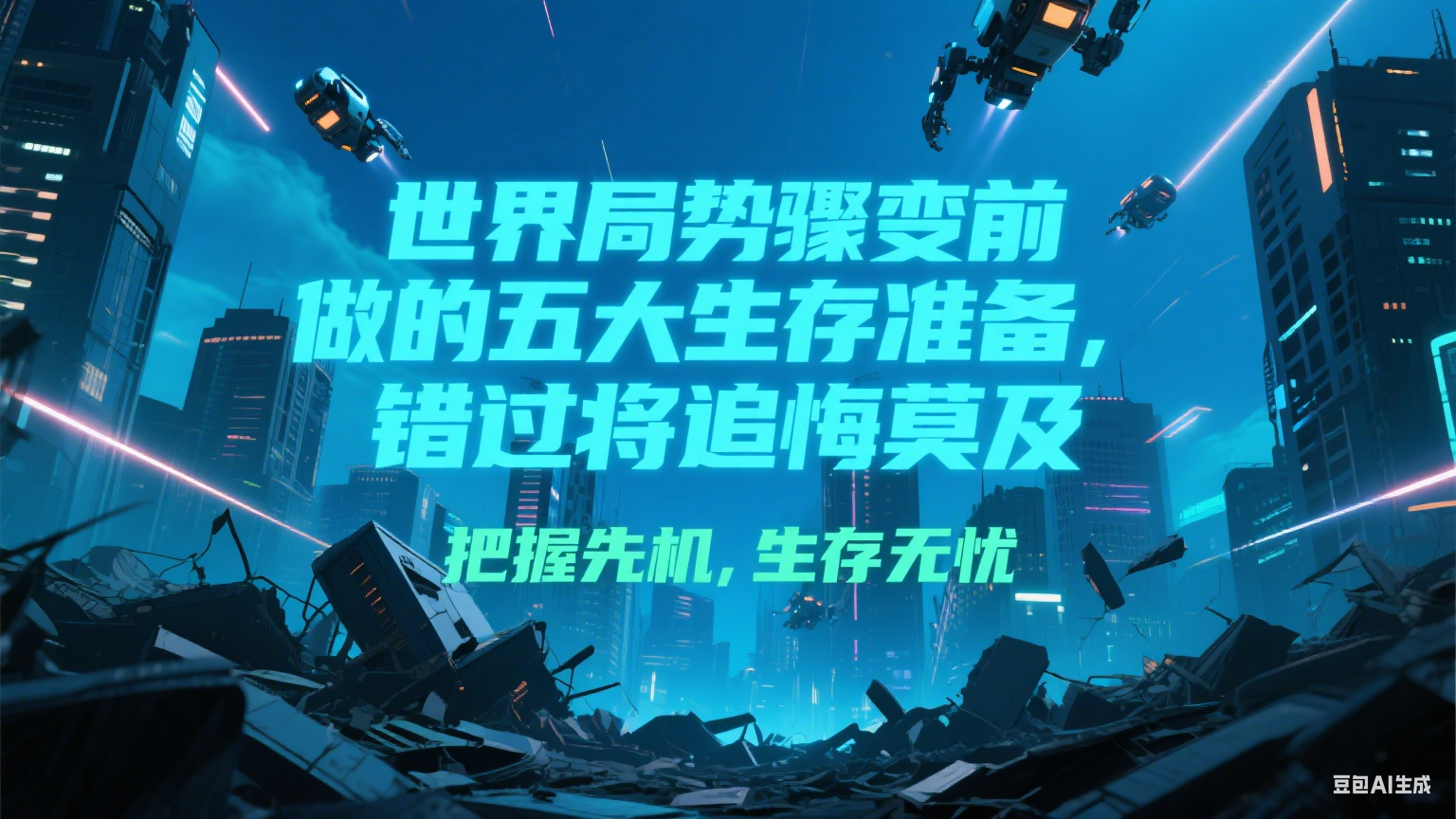付费文章《世界局势骤变前必做的五大生存准备，错过将追悔莫及》-创业项目网