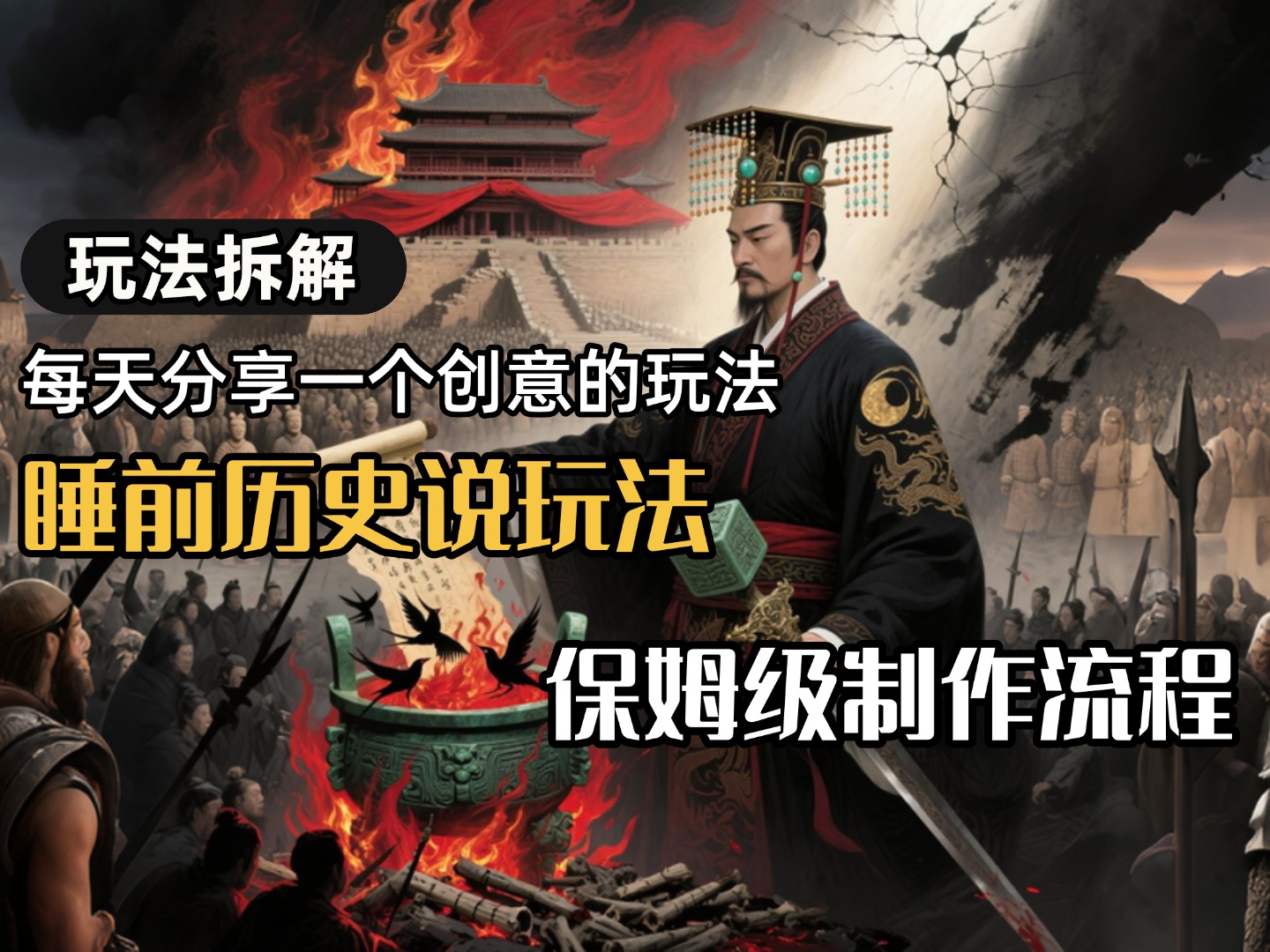 13条作品涨粉24.5万，全流程拆解睡前历史说，保姆级教程-创业项目网