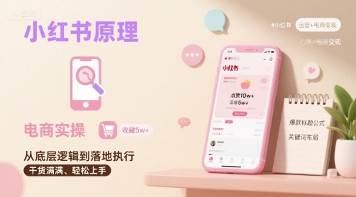 小红书原理以及详细实操流程，小红书电商教程-创业项目网