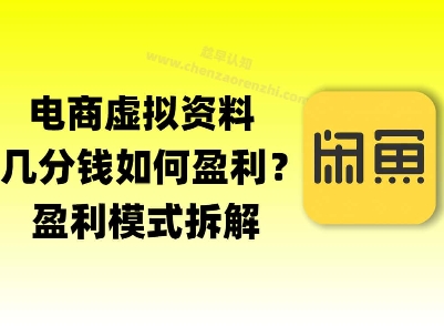 揭秘虚拟电商1分钱资料与卡券是如何获得收益的(详细拆解)-创业项目网