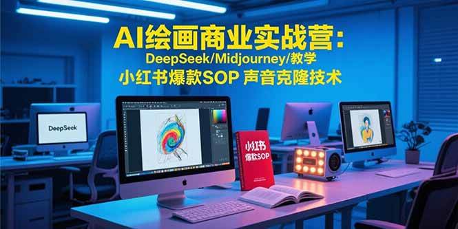 （15460期）AI绘画商业实战营：DeepSeek/Midjourney/教学 小红书爆款SOP 声音克隆技术-创业项目网