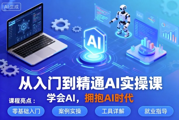 从入门到精通AI实操课，学会AI，拥抱AI时代-创业项目网
