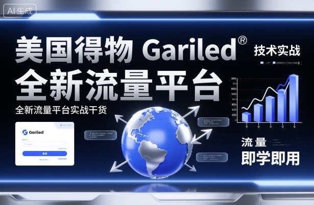 美国得物Gariled技术实战，全新流量平台实战干货，即学即用-创业项目网