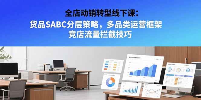 （15419期）全店动销转型线下课：货品SABC分层策略，多品类运营框架 竞店流量拦截技巧-创业项目网
