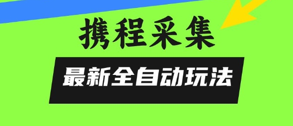携程信息采集全自动玩法，0风控，无脑开干【揭秘】-创业项目网