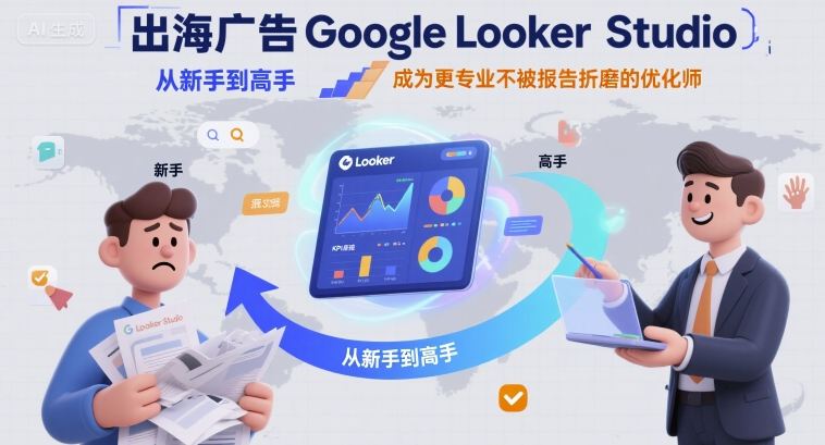出海广告Google Looker Studio从新手到高手，成为更专业不被报告折磨的优化师-创业项目网