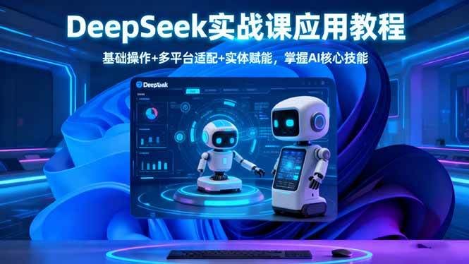 （16391期）DeepSeek实战课应用教程、基础操作+多平台适配+实体赋能，掌握AI核心技能-创业项目网