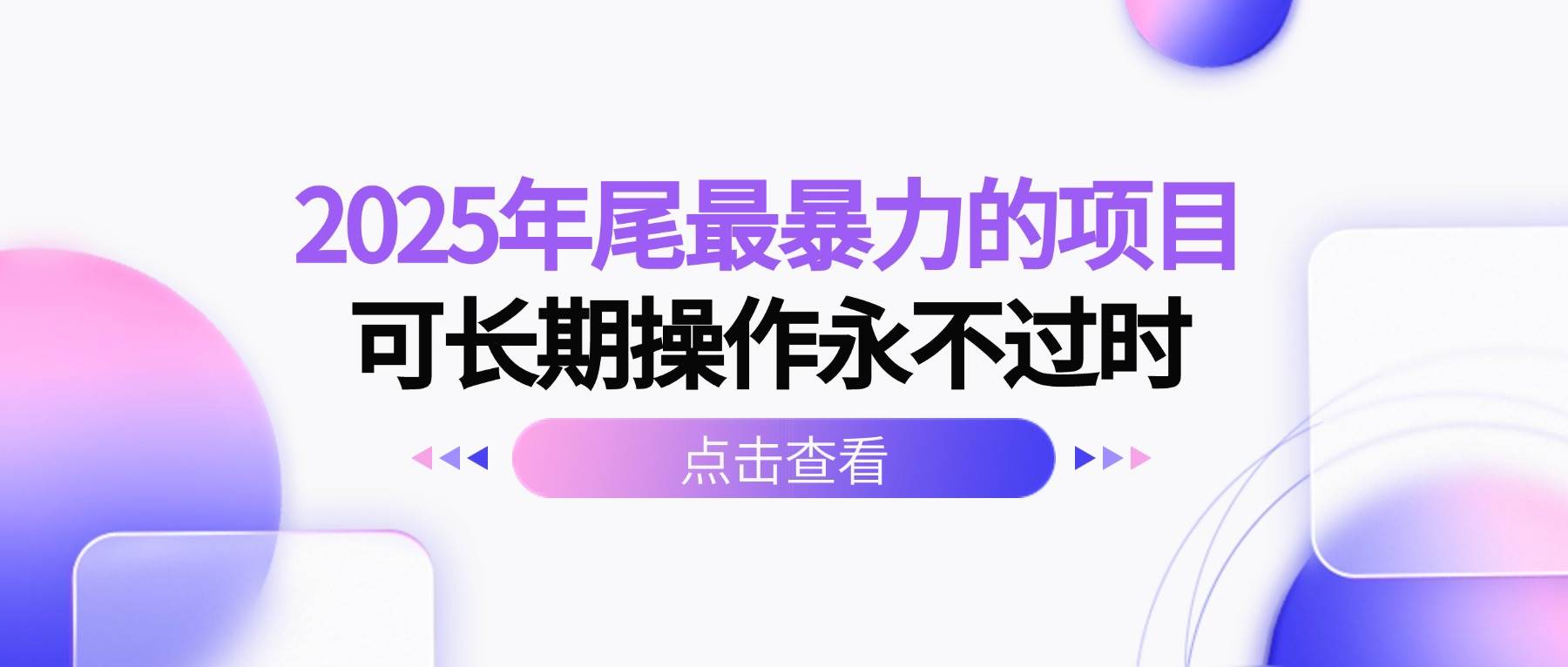 （16316期）2025年尾最暴力的项目可长期操作永不过时-创业项目网