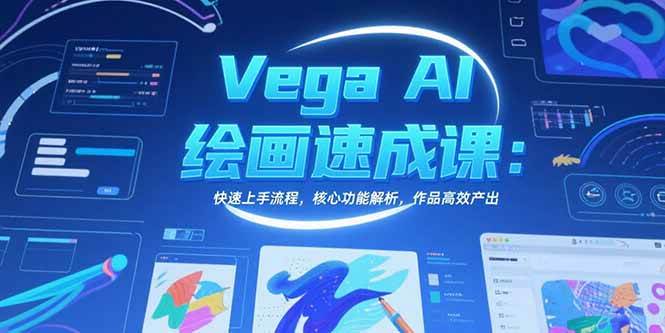 （15470期）Vega AI绘画速成课：快速上手流程，核心功能解析，作品高效产出-创业项目网