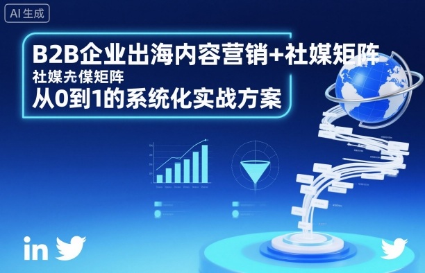 B2B企业出海内容营销+社媒矩阵，从0到1的系统化实战方案-创业项目网