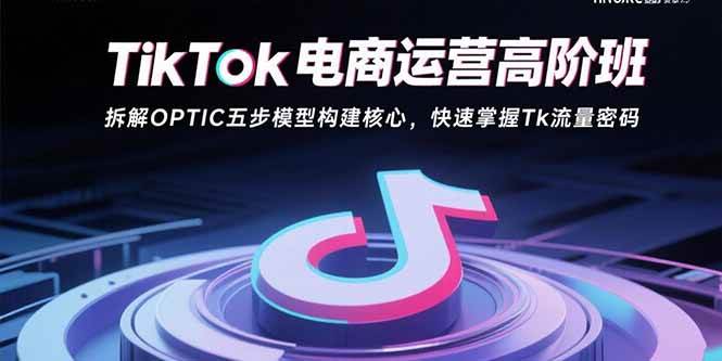 （15752期）TikTok电商运营高阶班：拆解OPTIC五步模型构建核心，快速掌握Tk流量密码-创业项目网