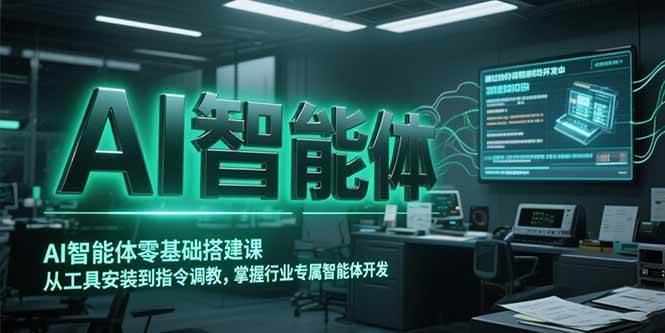 （15257期）AI智能体零基础搭建课，从工具安装到指令调教，掌握行业专属智能体开发…-创业项目网