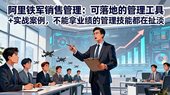 （16436期）阿里铁军销售管理：可落地的管理工具+实战案例，不能拿业绩的管理都在扯淡-创业项目网