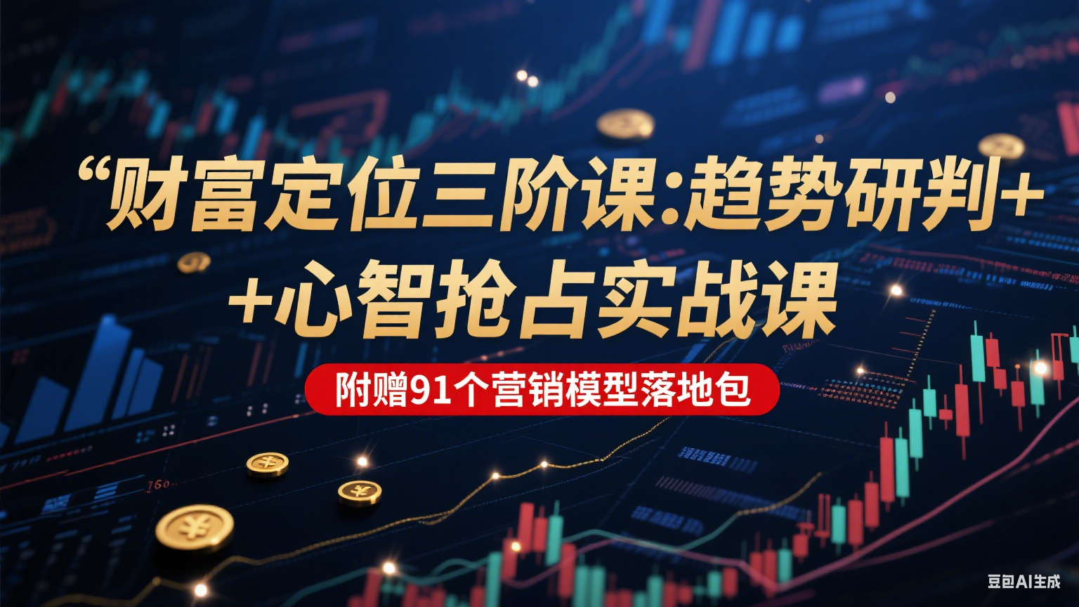 财富定位三阶：趋势研判 + 心智抢占实战课，附赠91个营销模型落地包-创业项目网