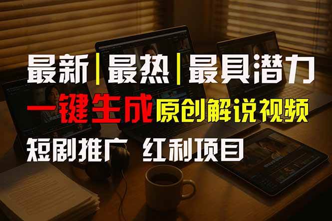 （15658期）短剧推广新思路，AI一键生成原创解说视频，10分钟产出100条，30天赚了5.5w-创业项目网