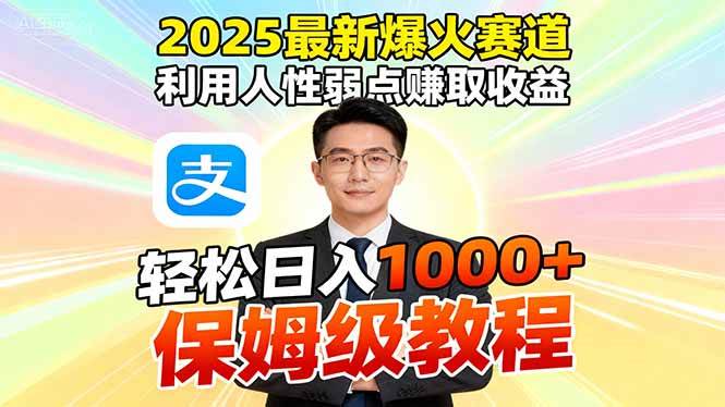 （16395期）2025最新爆火赛道，利用人性弱点赚取收益，全程利用软件一键批量制作，…-创业项目网