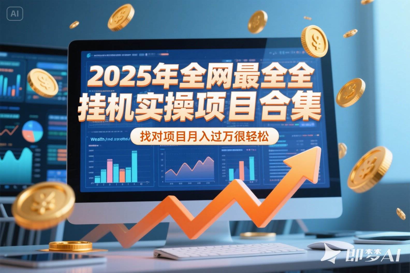 （15303期）2025年挂机实操项目实操演练，挂机类型，AI直播类型，轻资产创业类型…-创业项目网