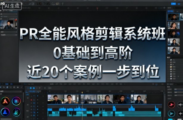 PR全能风格剪辑系统班，0基础到高阶，近20个案例一步到位-创业项目网