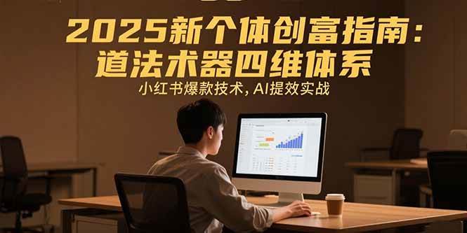 （15477期）2025新个体创富指南：道法术器四维体系，小红书爆款技术，AI提效实战-创业项目网