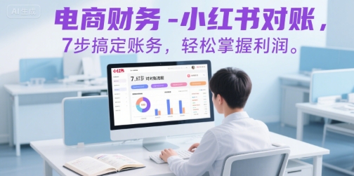 电商财务-小红书对账，7步搞定账务，轻松掌握利润-创业项目网