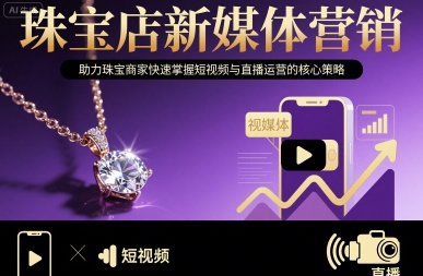 珠宝店新媒体营销，助力珠宝商家快速掌握短视频与直播运营的核心策略-创业项目网