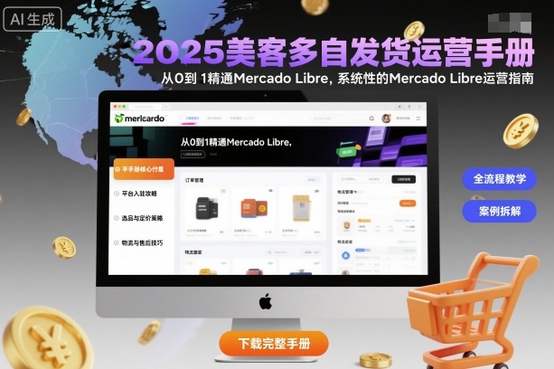 2025美客多自发货运营手册：从0到1精通Mercado Libre，系统性的Mercado Libre运营指南-创业项目网