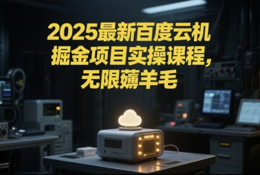 2025最新百度云机掘金项目实操课程单窗口保底5-10元月收益单窗口150+【揭秘】-创业项目网