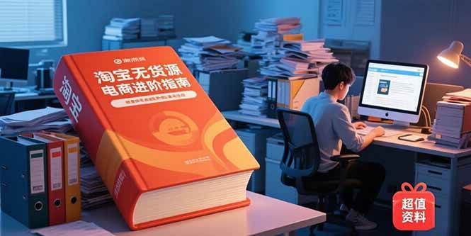 （15317期）淘宝无货源电商进阶指南，包含新人课、进阶课，配套资料，蓝海选品等-创业项目网